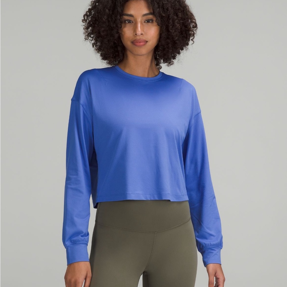 Lululemon Abrasion Resistant Training Long Sleeve Wild Indigo